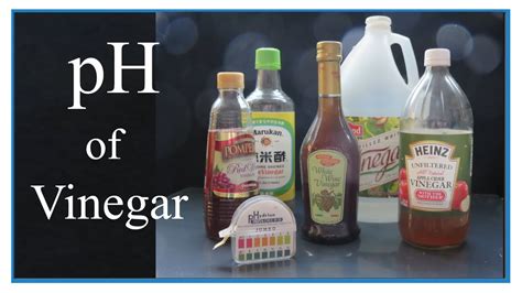 does vinegar contain ph.